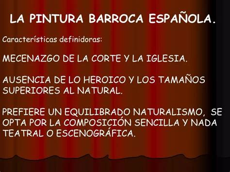 Ppt La Pintura Barroca Espa Ola Caracter Sticas Definidoras