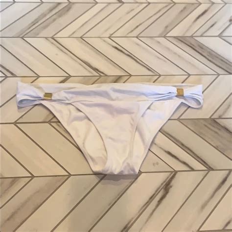 Victorias Secret White Bikini Bottoms Gem