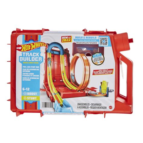 Hot Wheels Toy Car Set Track Builder Unlimited Playset Fuel Can Stunt