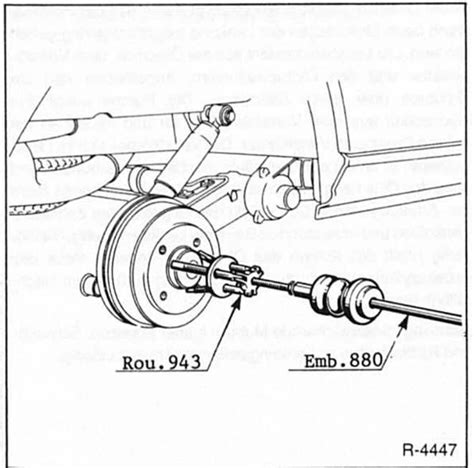 Reparaturanleitung Renault Clio Ausbau Bremstrommel Radnabe Aus