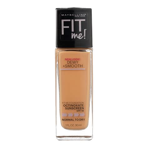 Maybelline Fit Me Dewy And Smooth Liquid Foundation 315 Soft Honey 1 Fl Oz