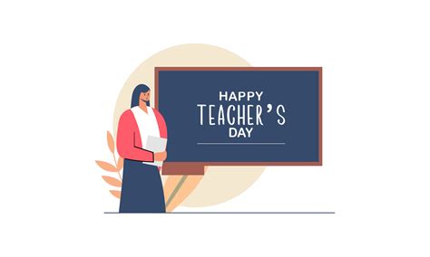 Happy teacher day illustration vector 25418338 Vector Art at Vecteezy