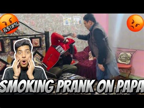 Smoking Prank On Papa Bohot Kut Pari Funny Vedio Prank