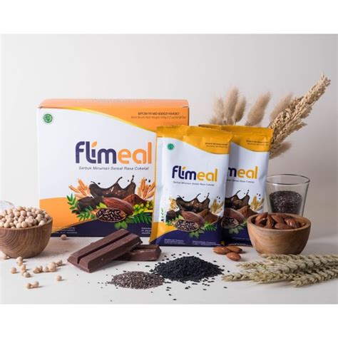 Jual Flimeal Meal Replacement Rasa Coklat Vegan Dan Coklat Susu By