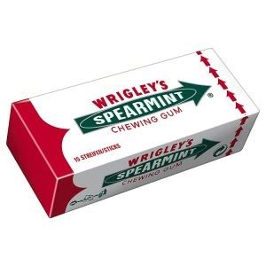 Wrigleys Spearmint Chewing Gum 5 Sticks