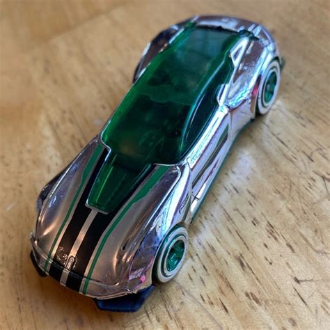 Mattel Toys Mattel Hot Wheels Super Chromes Gazella Gt Chrome Wgreen Spokes Whe