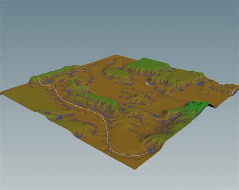 ArtStation - Weekend Update to Terrain - River/Road tool Part 1