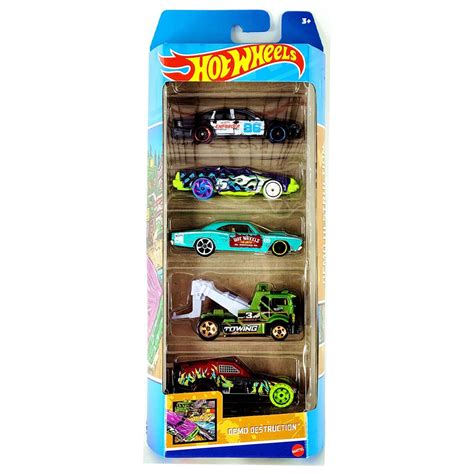 Carrinhos Hot Wheels Pack 5 Carros Demo Destruction HFV93 Mattel Shopee Brasil