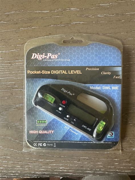 Digi Pas Dwl E Mini Pocket Size Digital Level Electronic Angle Gauge