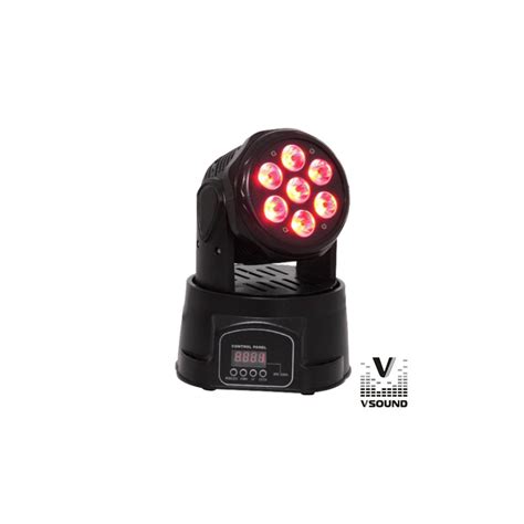 Ledmv Rgbw Moving Head Mini Leds Cree W Rgbw Dmx Mic Vsound