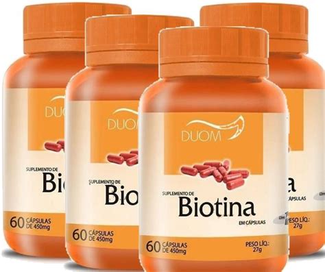 Kit Biotina Cps Mg Duom Vitaminas A Z Magazine Luiza