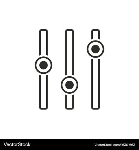 Adjustment Icon Royalty Free Vector Image Vectorstock