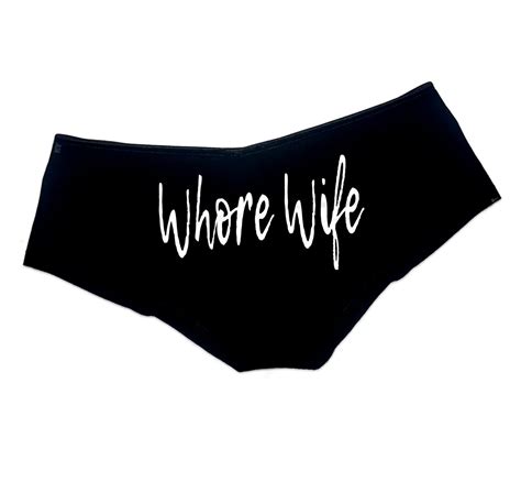 Whore Wife Panties Sexy Funny Bachelorette Gift Hot Wife Queen Of Spades Booty Womens Underwear