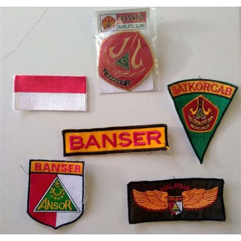 Jual Set Bordir Badge Pdl Banser Plus Badge Baret Shopee Indonesia