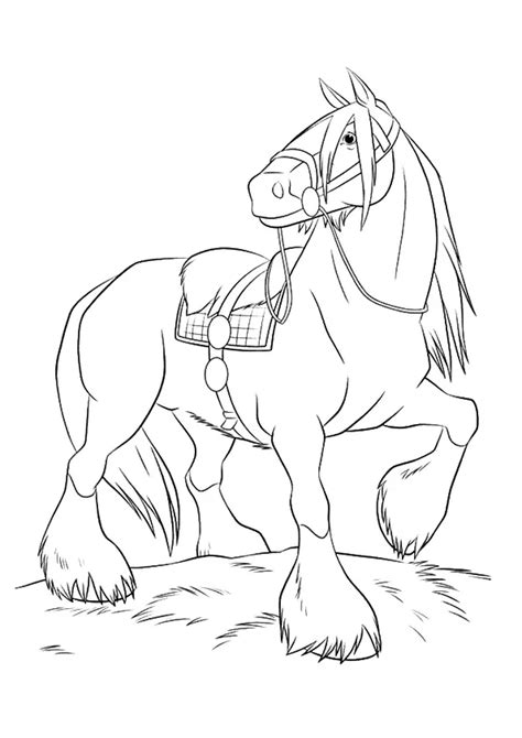 The Shire Horse Coloring Page - Free Printable Coloring Pages for Kids