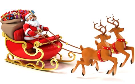 Santa and Reindeer Wallpapers - Top Free Santa and Reindeer Backgrounds ...