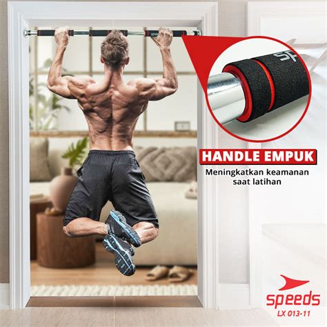 SPEEDS Pull Up Bar Alat Fitness Door Chinning Bar Pull Up Iron Gym Alat