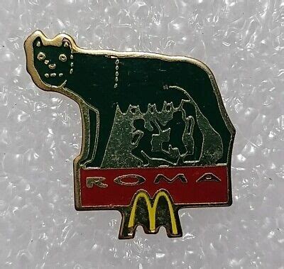 Mcdonald Roma Vintage Spilla Pin Badge In Metal Enamelled Years Ebay