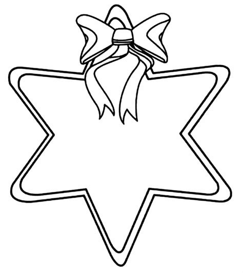 Estrela De Natal Para Colorir