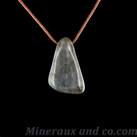 Pendentif labradorite roulée et polie Pendentifs pierres roulées