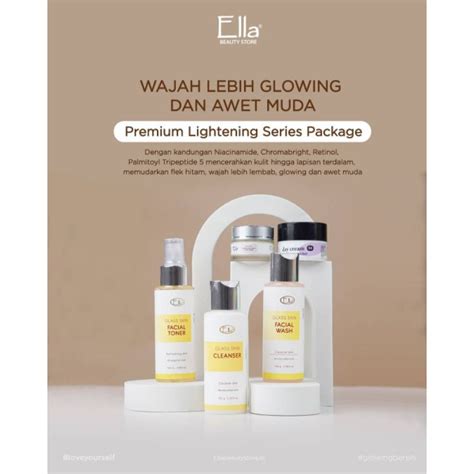 Jual Ella Skincare Paket Glass Skin Premium Shopee Indonesia