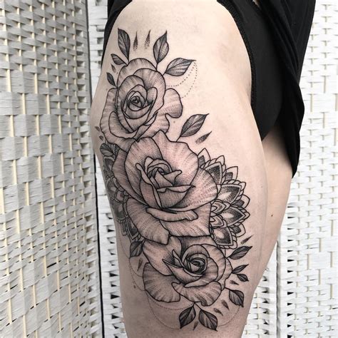 Tattoo Feminina Na Coxa Dusolapan