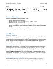 Solubility And Conductivity 1 Docx Solubility And Conductivity