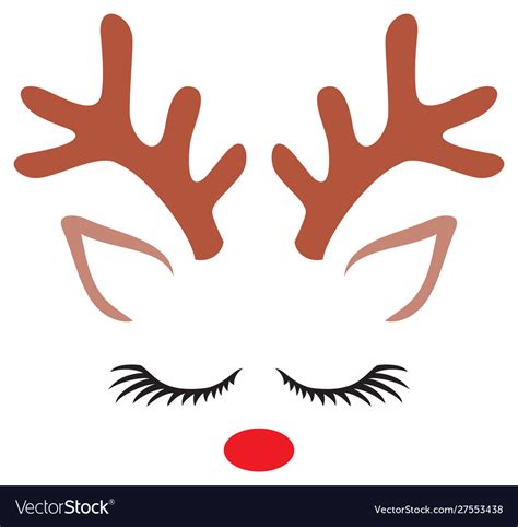 Cute reindeer- christmas design Royalty Free Vector Image