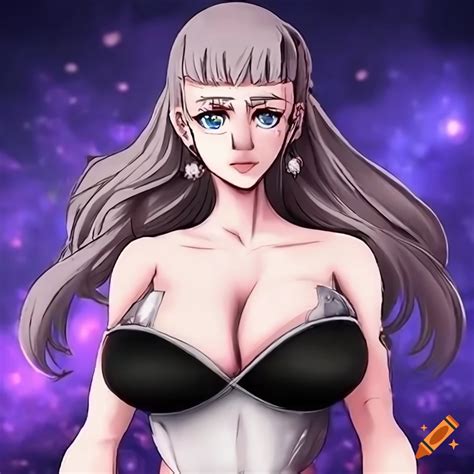 Anime Style Fusion Of Noelle Silva And Christina Hendricks On Craiyon