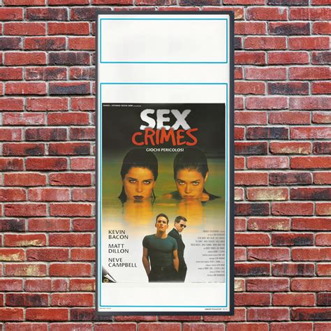 1998 Locandina Cinematografica Originale “sex Crimes Giochi