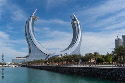 Lusail Qatar November Katara Twin Tower Hotel Lusail