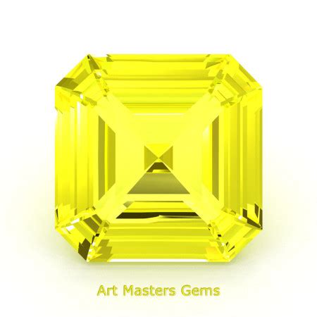 Art Masters Gems Standard Ct Asscher Blue Sapphire Created Gemstone