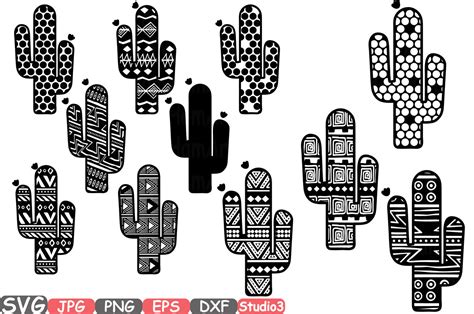 Wall Hangings Wall Décor Cactus SVG bundle cactus outline cactus