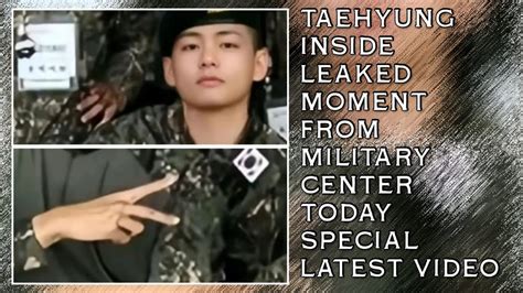 OMGTaehyung Inside Leaked Moment From Military Center Today Latest