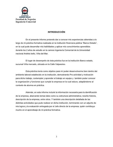 Ejemplo De Una Introduccion De Un Reporte De Practica Ejemplo Sencillo Images