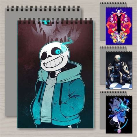 Undertale Sketchbook Sans Papyrus Notebook Cartoon For Draw Cute