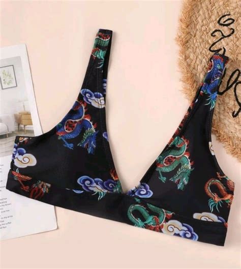 Chinese Dragon Bikini Women S Fashion Swimwear Bikinis Swimsuits On Carousell