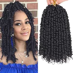 Leeven 10 Inch Passion Twist Crochet Hair Natural Black Pre Twisted