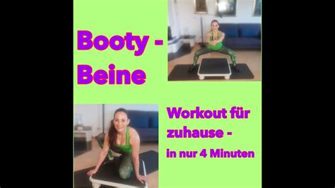 Booty Beine Workout Für Zuhause Nur 4 Minuten Youtube