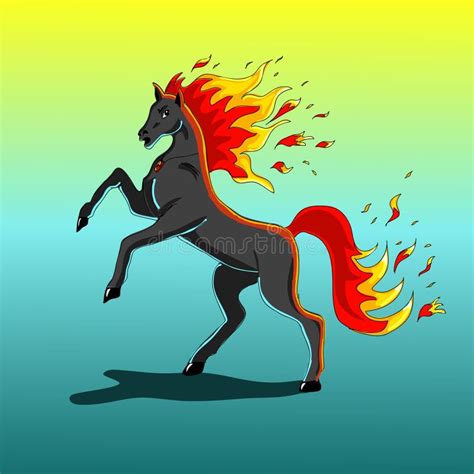 Fire Horse Stock Illustration Image 46726574