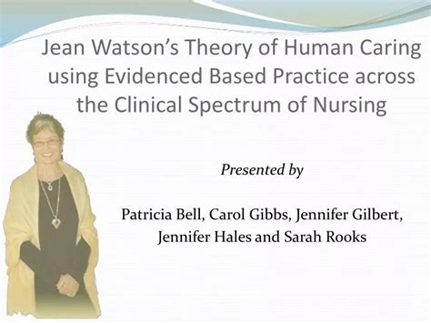 Ppt Jean Watson’s Theory Of Human Caring Using Evidenced Based Practice Across The Clinical