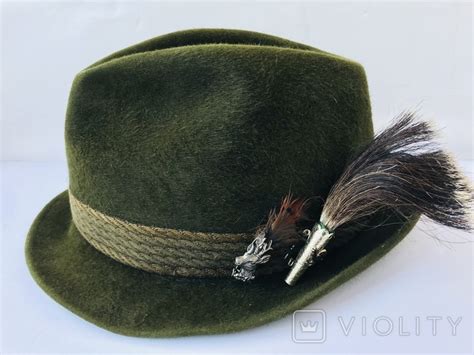 Шляпа охотника, зелёная Anton Pichler, 2 значка – на сайте для ...