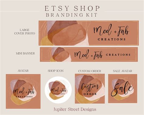 Etsy Branding Package Etsy Branding Kit Etsy Shop Set Etsy