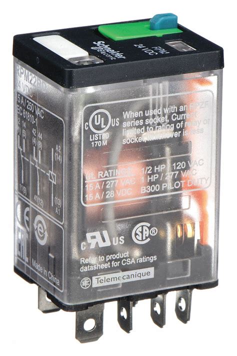 Schneider Socket Mounted 15 A Current Rating General Purpose Relay