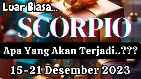 Scorpio Apa Yang Akan Terjadi Periode Desember Youtube