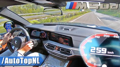 BMW X5 M50d G05 400HP TOP SPEED On AUTOBAHN NO SPEED LIMIT By