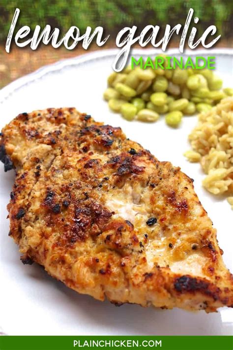 Lemon Garlic Marinade - Plain Chicken