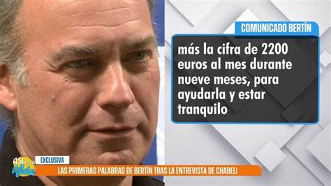 Chabeli Navarro Carga Contra Bertín Osborne Aportaré Todas Las Pruebas Divinity