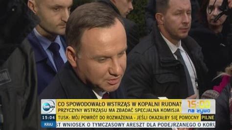 Prezydent Andrzej Duda Z O Y Wieniec W Ho Dzie G Rnikom Tvn