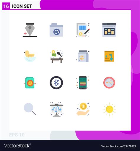 Creative Icons Modern Signs And Symbols Of Vector Image